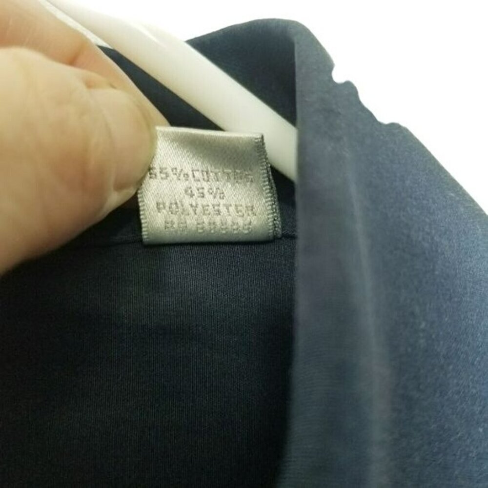Halogen Mens dress shirt button down Navy Blue EUC 17.5 XL - Picture 7 of 11